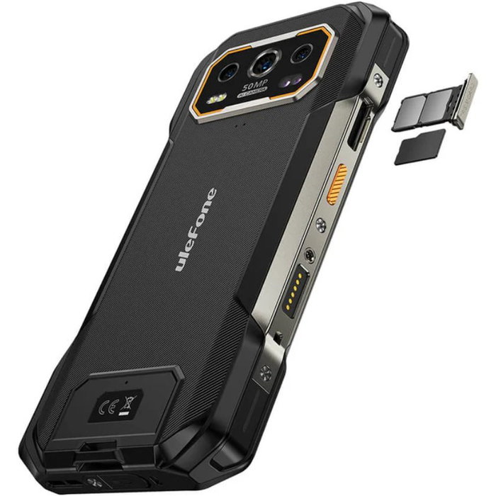 Ulefone Armor 27 Pro Smartphone Rugerizado 12GB RAM 256GB 6.78" 5G Negro IP68 IP69K MIL-STD-810H Batería 10600mAh Carga 33W Ref. ULEAR27PROB